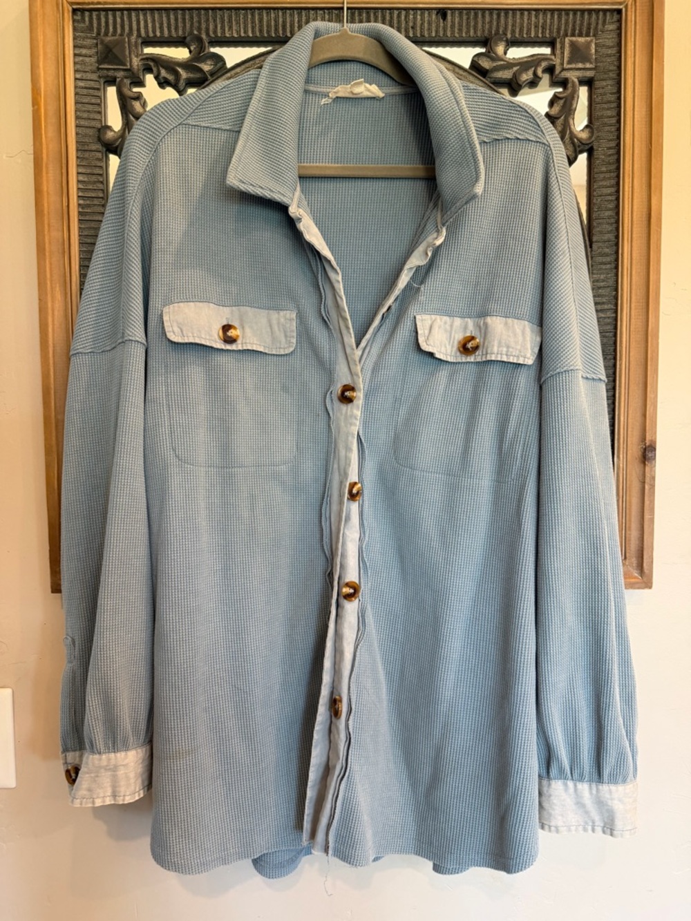 Listicle Light Blue Utility Jacket - Picture 4 of 4